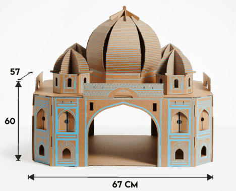 Landmark playhouse for cats: the Taj Mahal