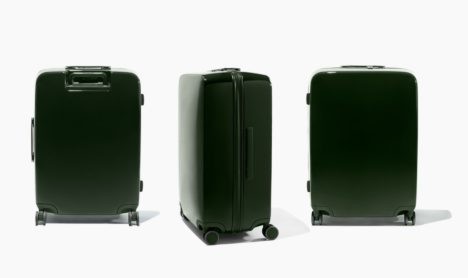 Raden smart luggage in gorgeous green