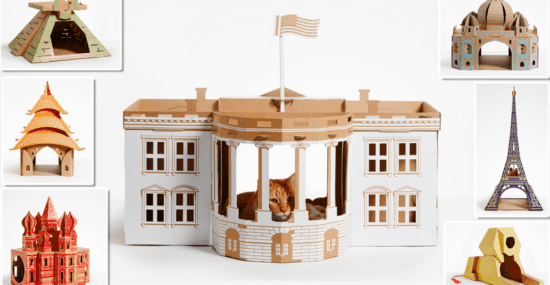 Cat Landmarks: cat boxes from Poopy Cats