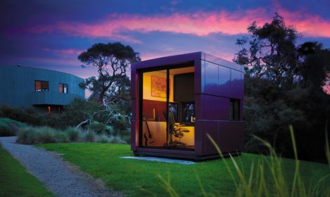 Cube living: a Harwyn Designer Pod in all of its shiny beauty