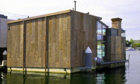 Bark clad Boat House, Seattle