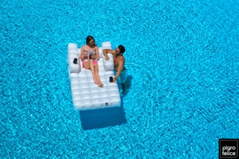 Pool lounger from Pigro Felice
