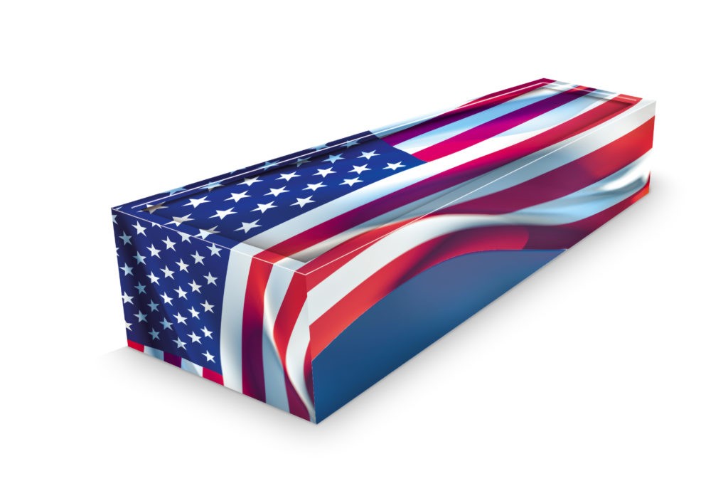 USA Flag Coffin
