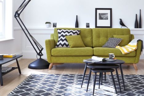 ercol green couch