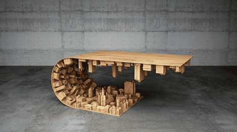 Sculptural Inception Table