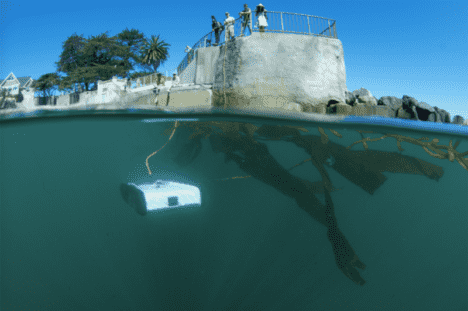 drone exploring underwater