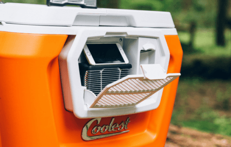 coolest cooler with built-in compatment