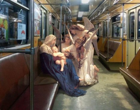 "The Daily Life of the Gods," as Gloriously Imagined in Urban Situations by Artist Alexey Kondakov