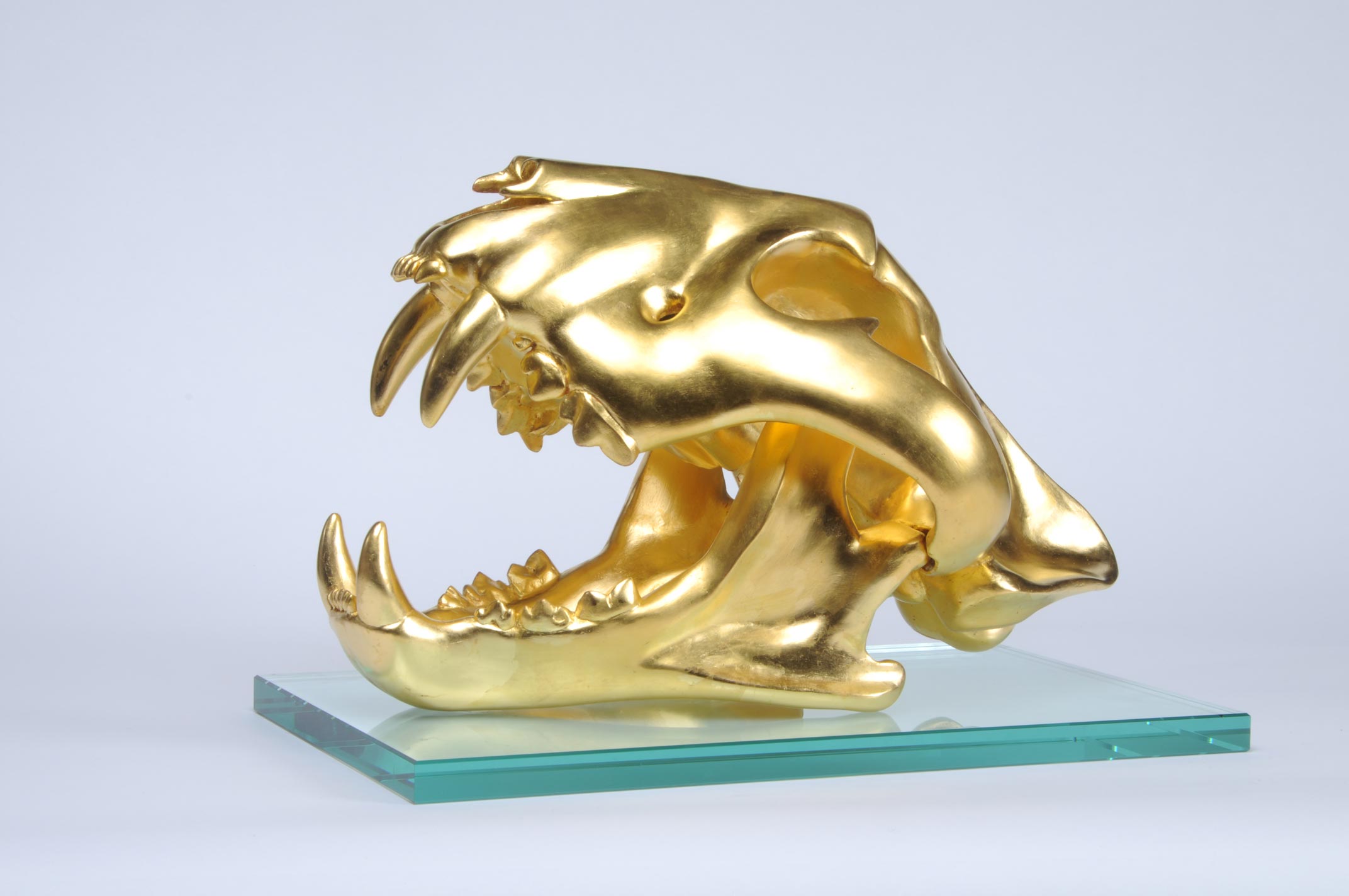 bronze animals gilded tiger 2063