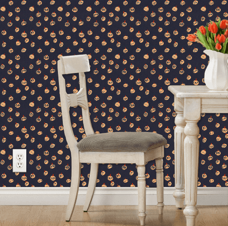 Halloween Spoonflower's Colorful Wallpaper and Fabric