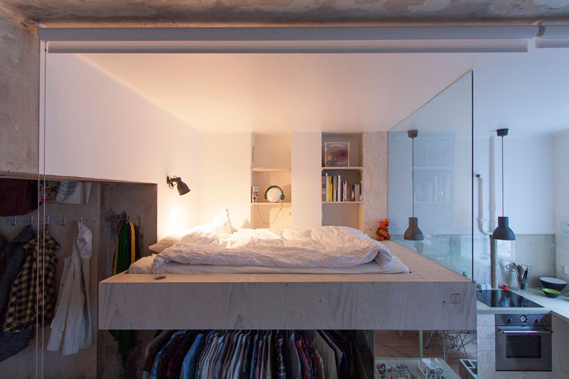 stockholm tiny apartment bedroom