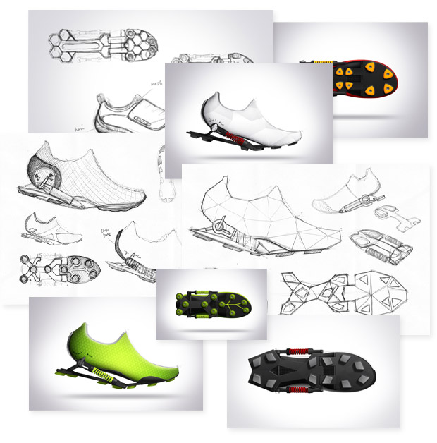 enko energy-saving running shoes drawings