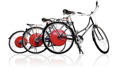 three bikes with copenhagen wheel