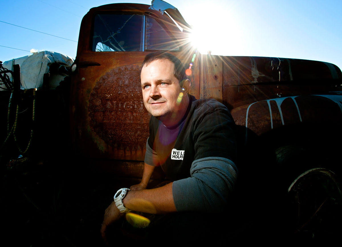 joel hester weld house recycles old cars