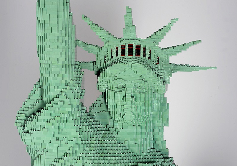 Lego Statue Of Liberty Built For