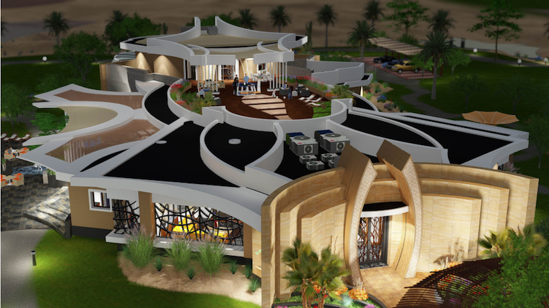 Serene Desert Villa Spa Retreat - SpaceLineDesign - closeup