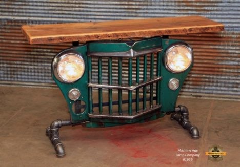 50s Jeep Grille Table - Machine Age Lamps