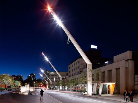 Quartier des Spectacles Lighting - Valmont Structures Canada