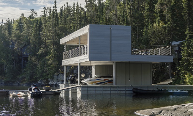 Manitoba Boathouse - Cibinel Architecture - view from water