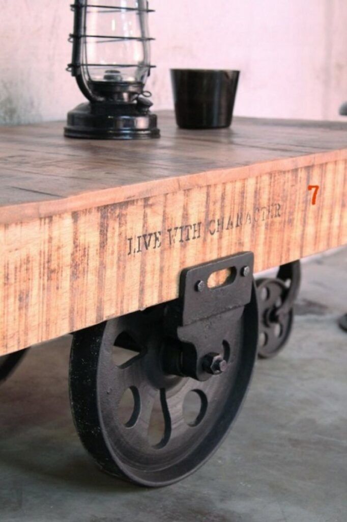 industrial table detail