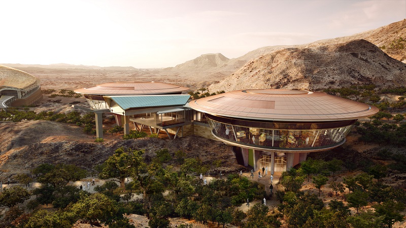 Oman Botanic Garden circular building