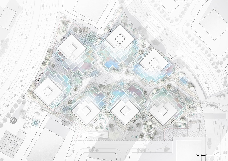 Pixel - BIG + MVRDV + Dewan Architects - site plan