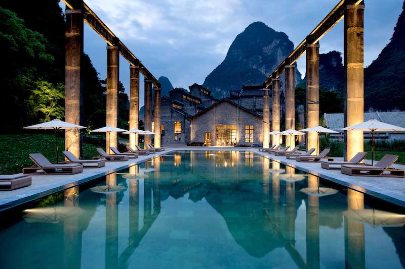 Alila Yangshuo Hotel - water in foreground