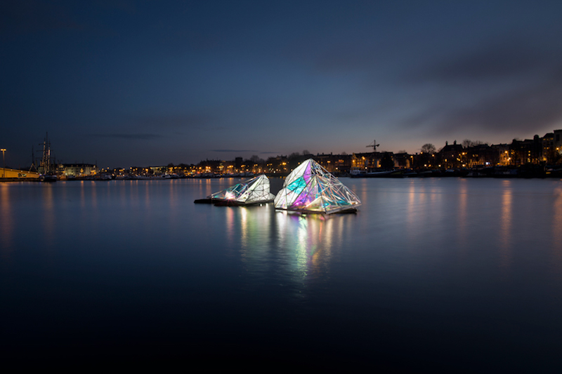 Amsterdam Light Festival floating installation