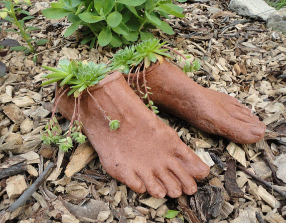 Feet Planters - My Garden Goddess
