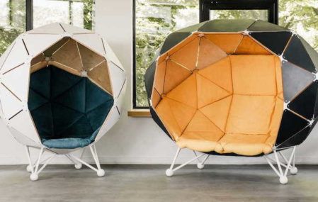 "Planet for Two," a new geodesic office pod by MZPA.