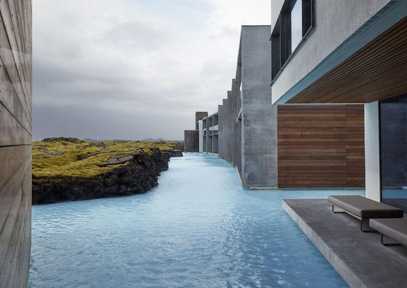 One of the waterways outside the new Retreat at Blue Lagoon Iceland