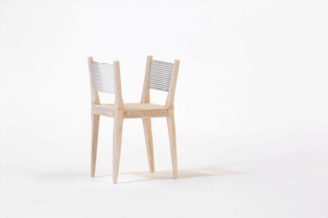 Some of the chair designs rendered by Philipp Schmitt and Steffen Weiss' artificial intelligence network.