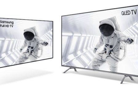 Two of Samsung's New 4K Ultra HD TVs.