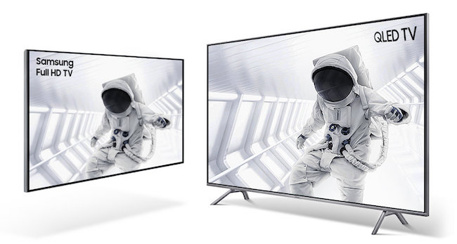 Two of Samsung's New 4K Ultra HD TVs.