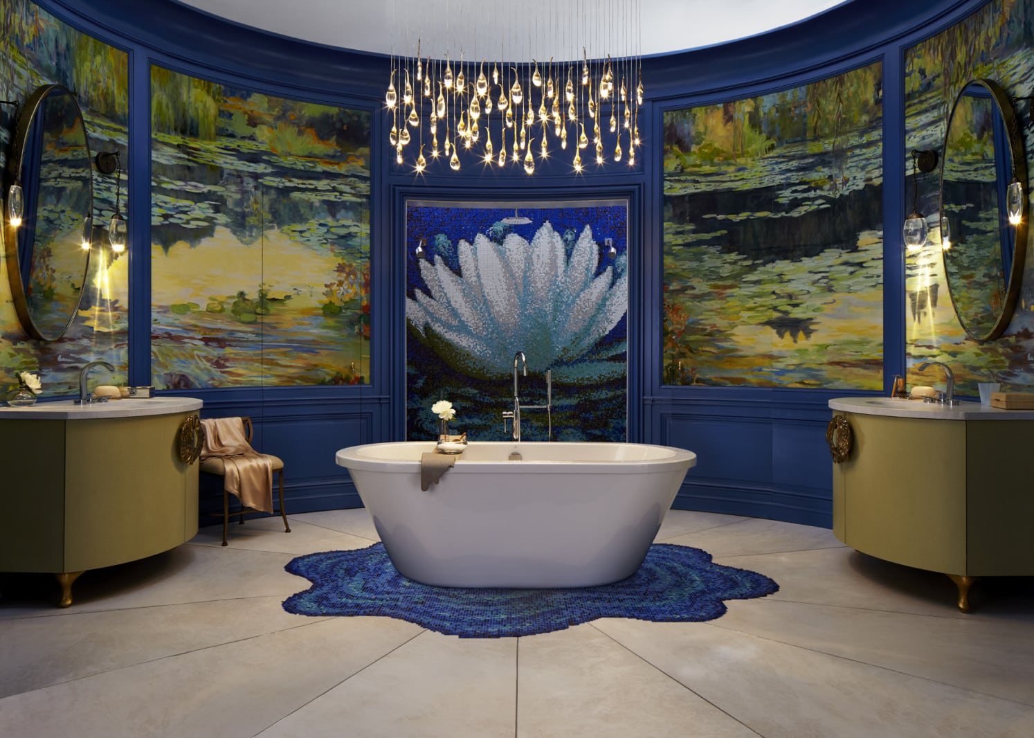 Wilson Kelsey Design's new Monet-inspired bathroom.