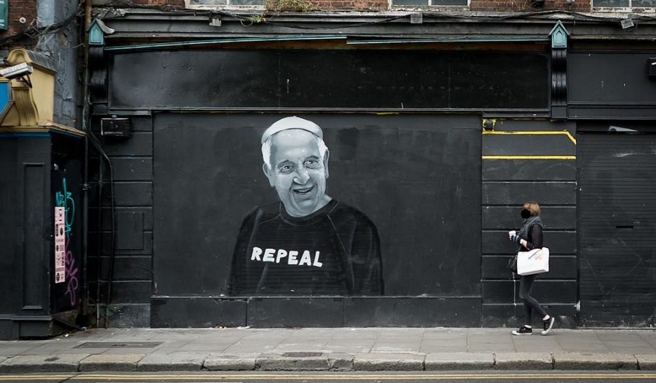 One of Subset's politically-charged murals, created to highlight the growing housing crisis in Dublin.