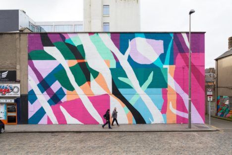 A new colorful mural by Subset, created to highlight the growing housing crisis in Dublin.