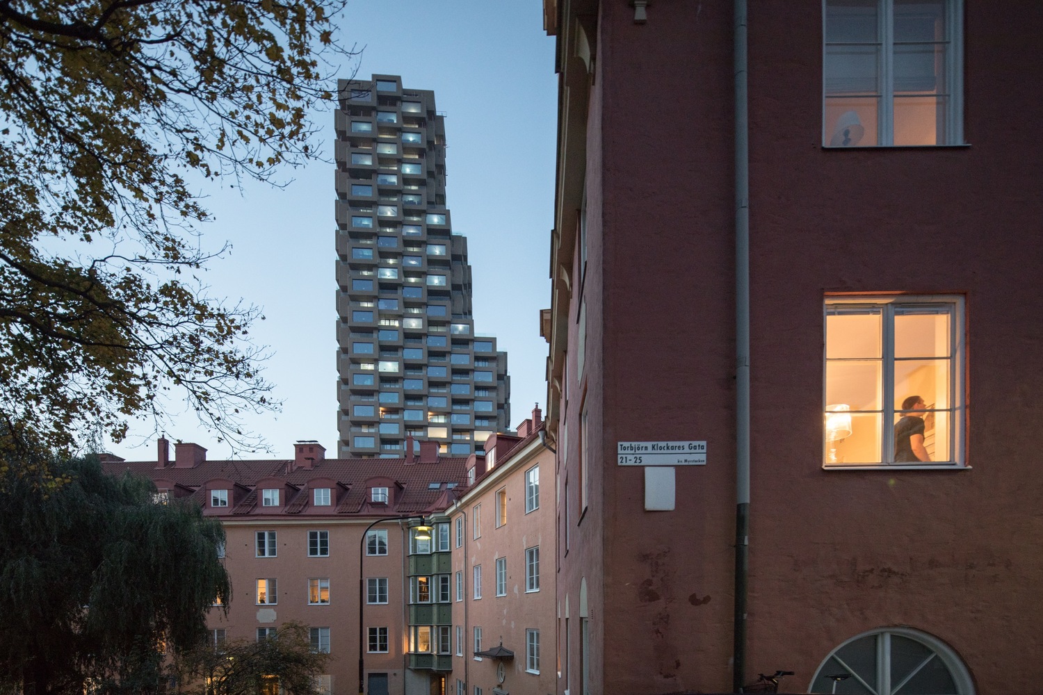 Exterior shot of the Norra Tornen's Innovationen Tower.