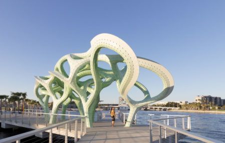 The Form of Wander art installation in Tampa, Florida.