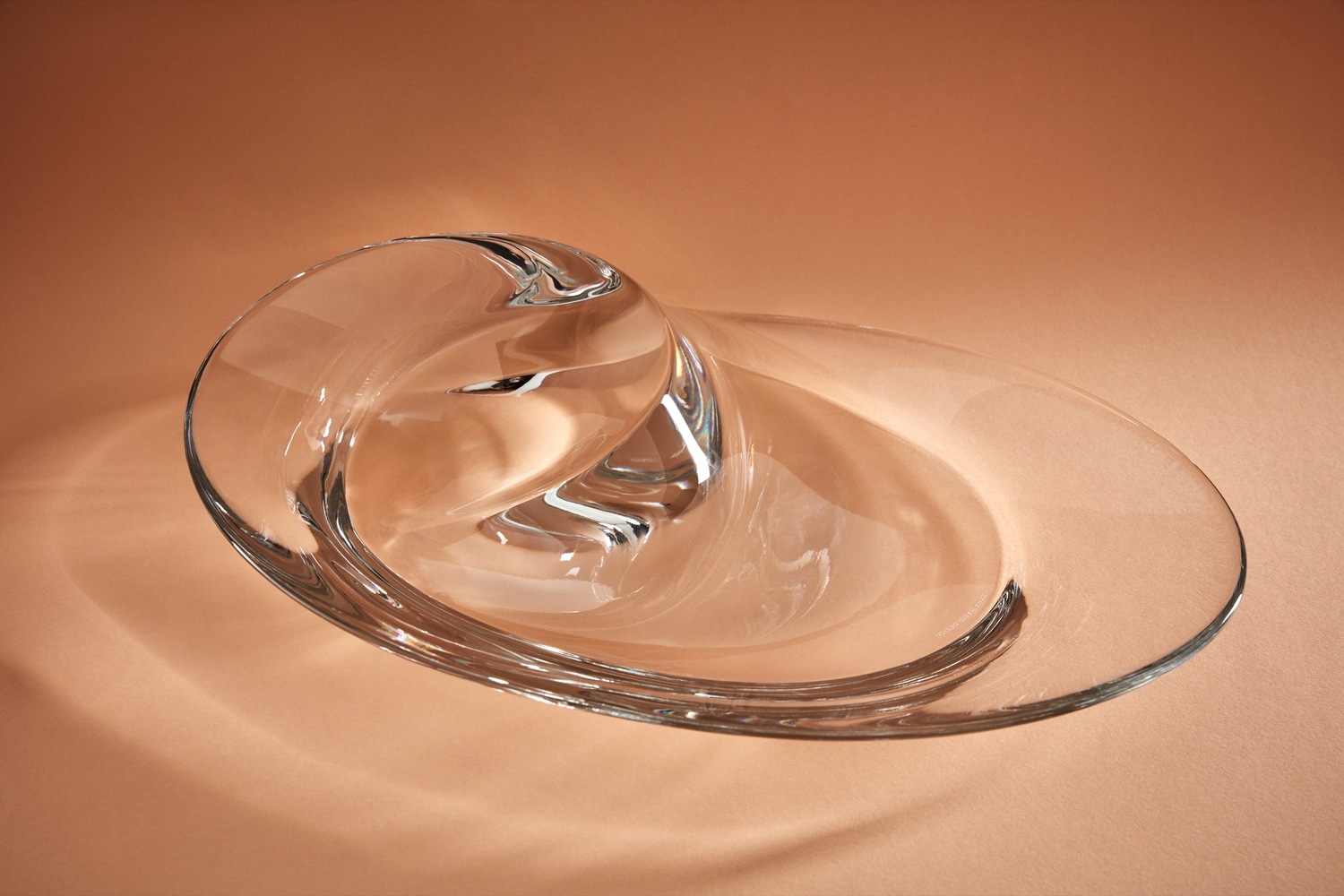 The sculptural "Swirl Bowl" featured in Zaha Hadid Design's new kitchenware collection.