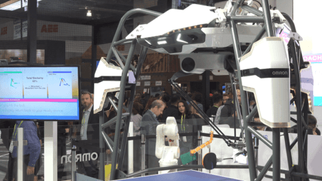 The FORPHEUS Ping-Pong Robot at CES 2019.
