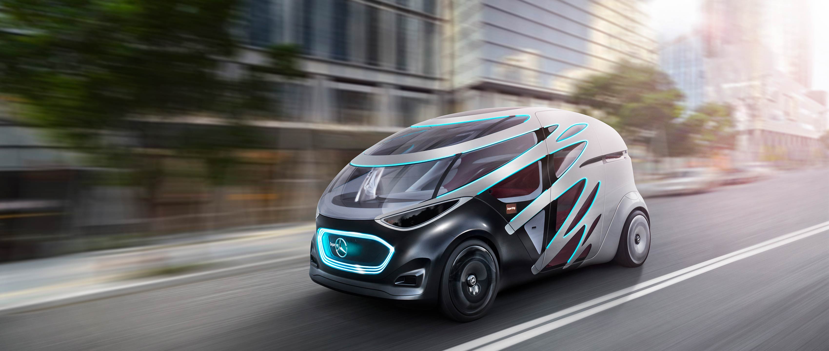 Mercedes-Benz' changing "Vision Urbanetic" car concept.