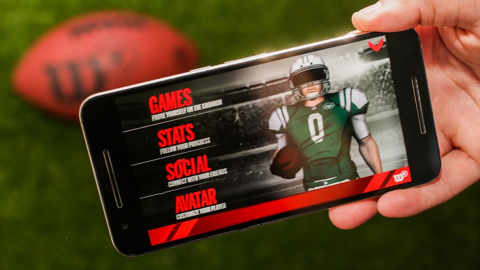 The Wilson X football's accompanying smartphone app.
