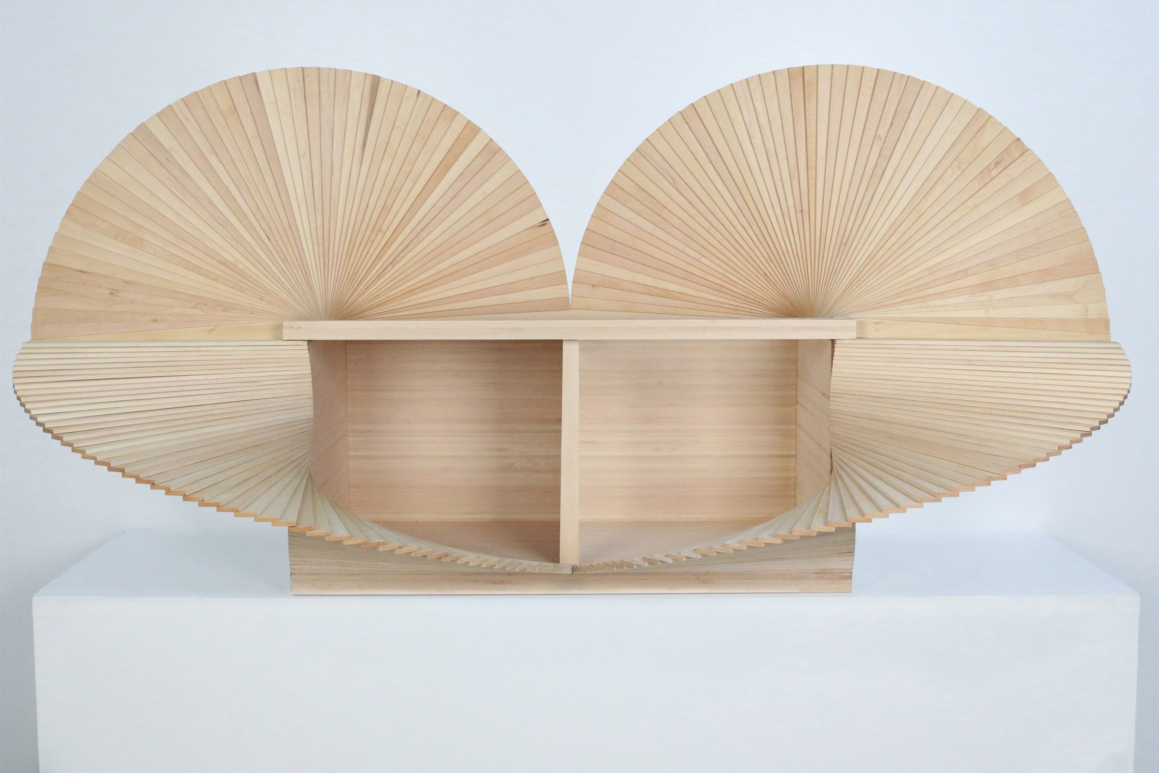 The Fan Cabinet: one of the many sculptural furniture pieces featured in Sebastian ErraZuriz' new "Breaking the Box" collection. 
