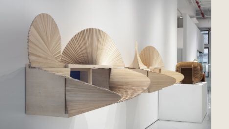 The Fan Cabinet: one of the many sculptural furniture pieces featured in Sebastian ErraZuriz' new "Breaking the Box" collection.