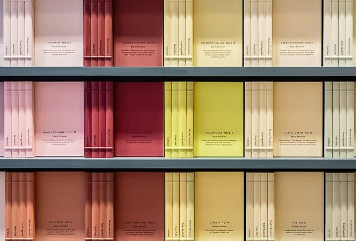 A few of the cruelty-free paints offered by Farrow and Ball. 