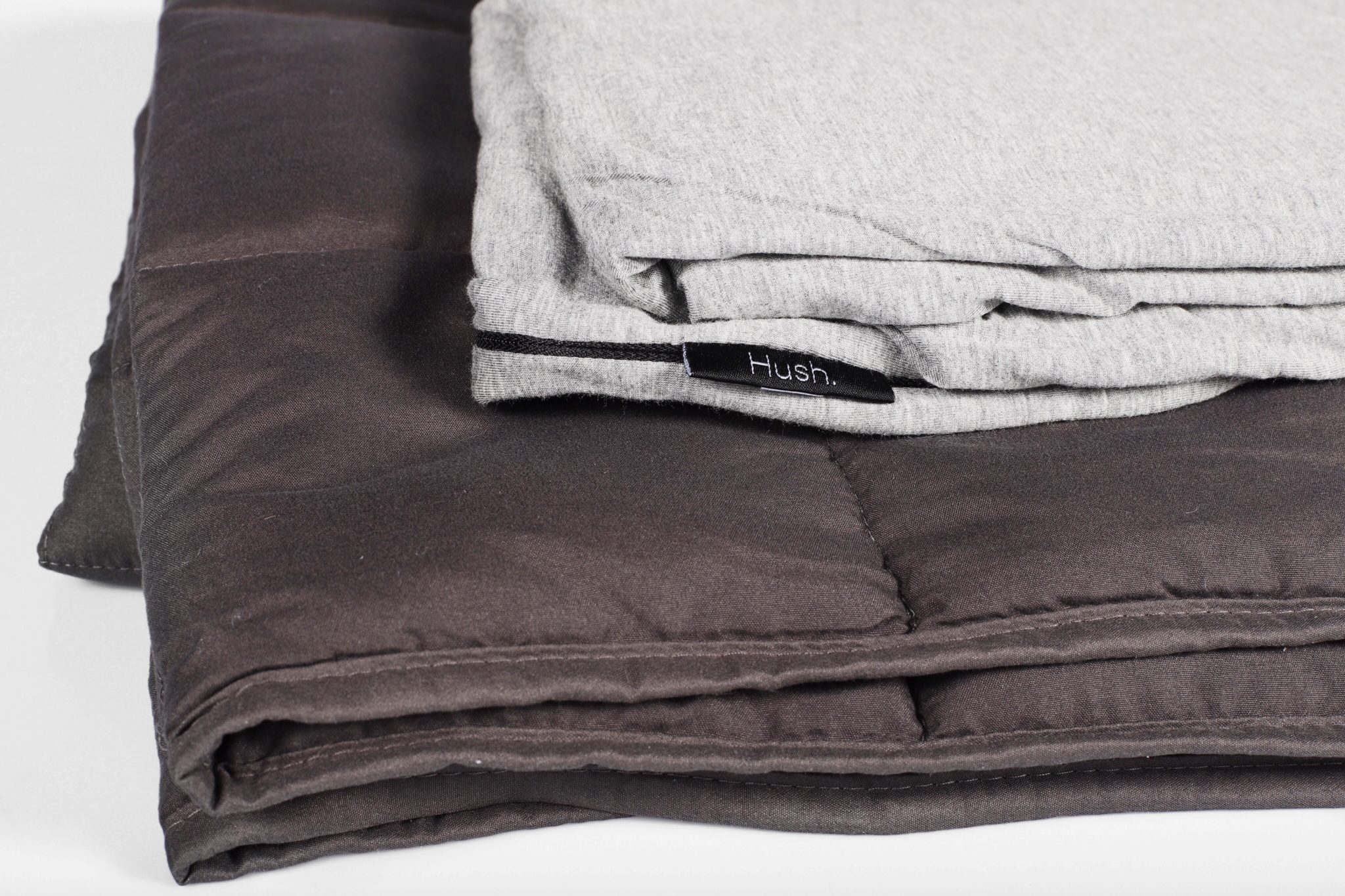 The folded-up Hush Iced Weighted Blanket.