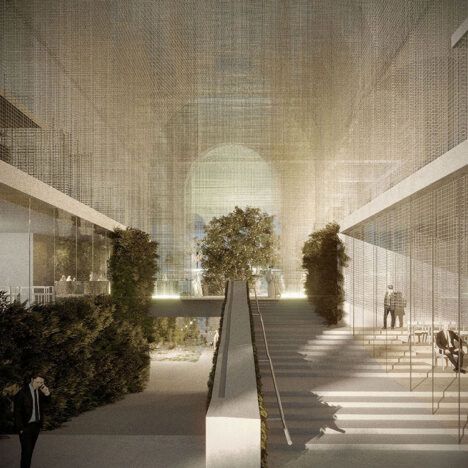 Dodi Moss and Eduardo Tresoldi's runner-up concept for the 2020 Italian Pavilion.
