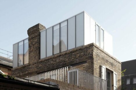 "The Bakehouse," a renovation of Victorian bakery completed by Ivo Carew. Topped with a translucent rooftop addition.