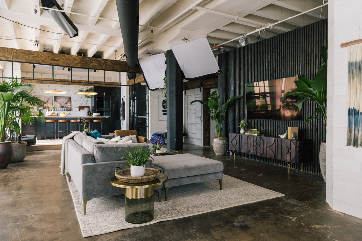 Stills from inside the Season Three "Queer Eye" loft, designed by cast member Bobby Berk in collaboration with West Elm. 